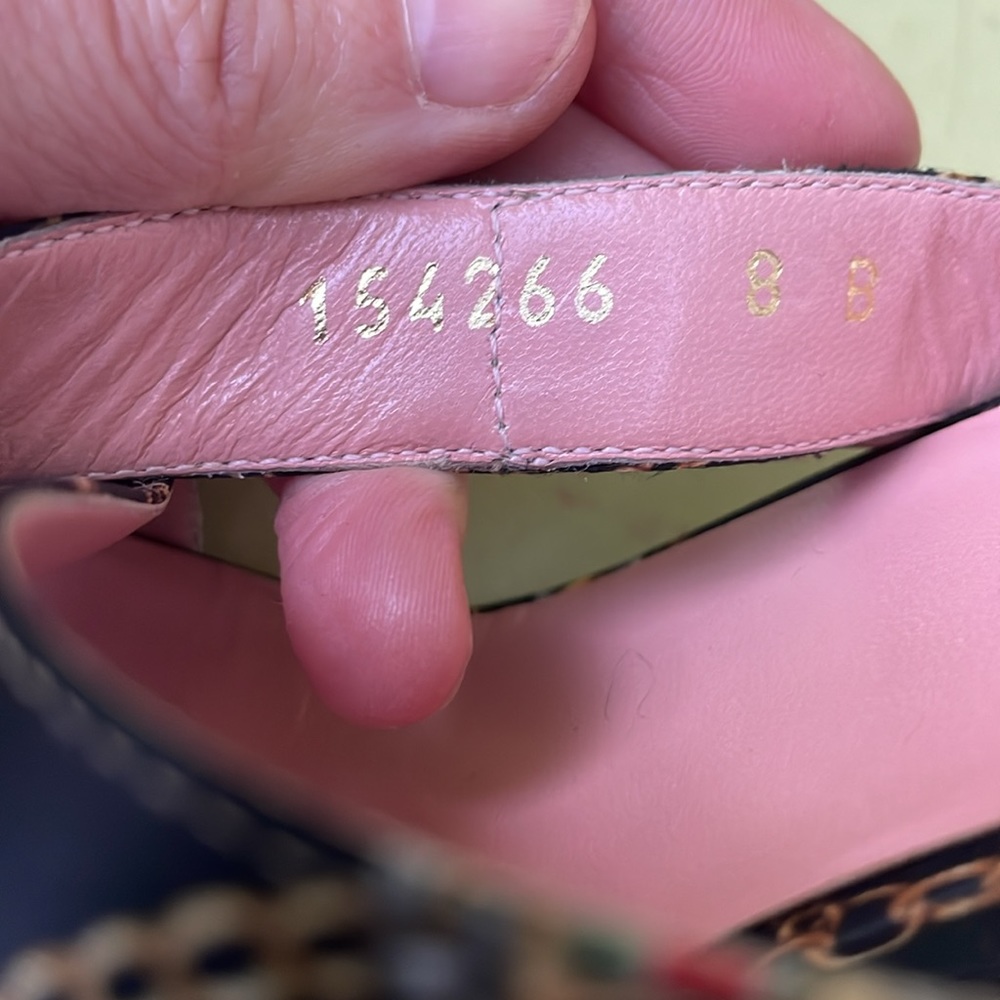 Gucci vintage multicolored satin/leather heels - Picture 16 of 16